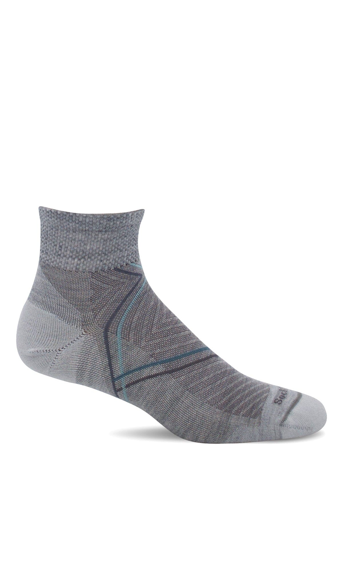Women's Pulse Quarter | Firm Compression Socks Sport Compression Sockwell S/M Ash 