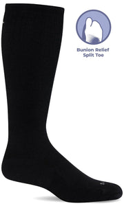 Women's Revolution | Bunion Relief Socks | Moderate Graduated Compression Socks Bunion Relief Sockwell S/M Black Solid 