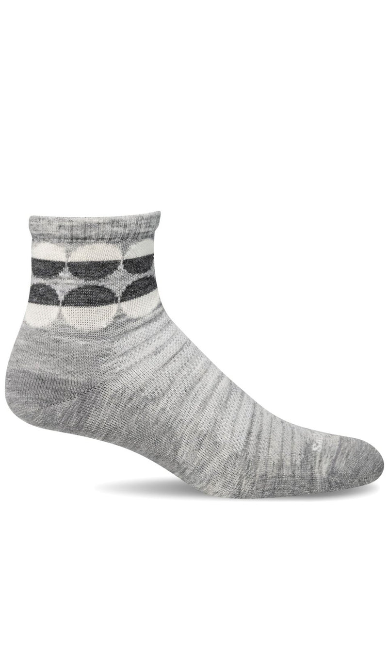 Women's Spin Quarter | Moderate Compression Socks - Merino Wool Sport Compression - Sockwell