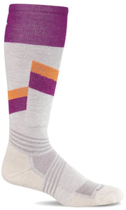 Women's Steep Medium | Moderate Graduated Compression Socks Ski Compression Sockwell S/M Natural 