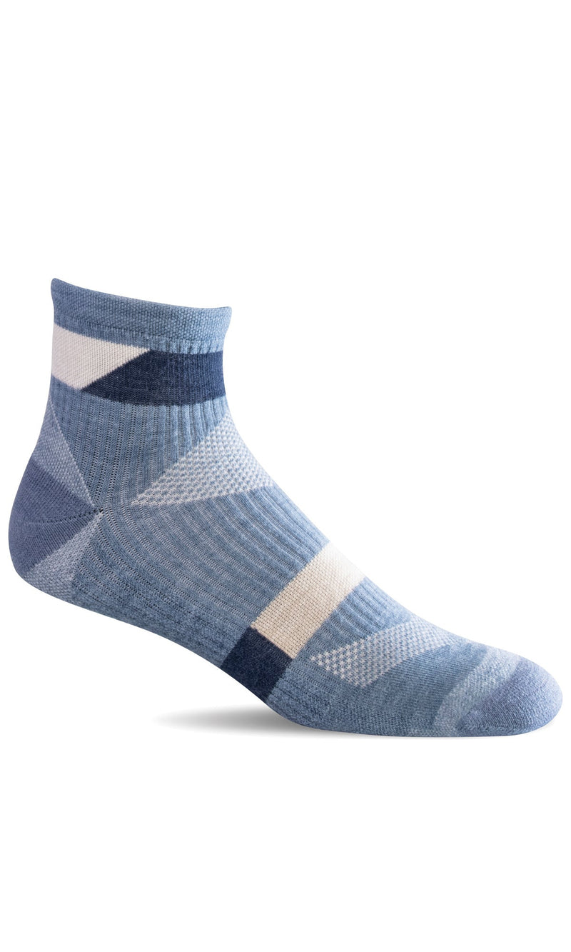Women's Traverse Quarter | Moderate Compression Socks - Merino Wool Sport Compression - Sockwell