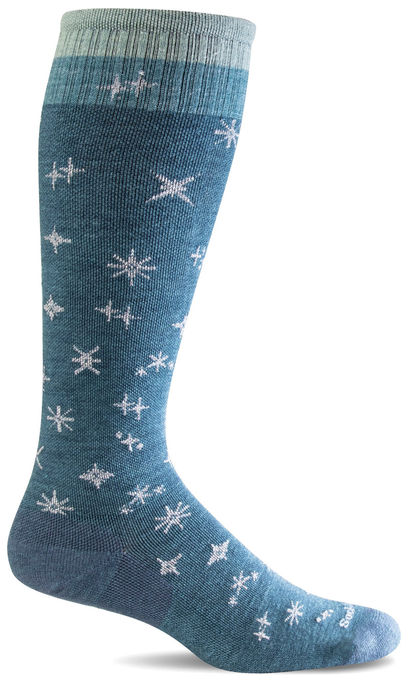 Women's Twinkle | Firm Graduated Compression Socks Lifestyle Compression Sockwell S/M Blueridge Shimmer 