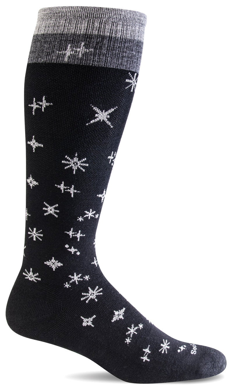 Women's Twinkle | Firm Graduated Compression Socks Lifestyle Compression Sockwell S/M Black Shimmer 