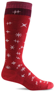 Women's Twinkle | Firm Graduated Compression Socks Lifestyle Compression Sockwell S/M Ruby Shimmer 